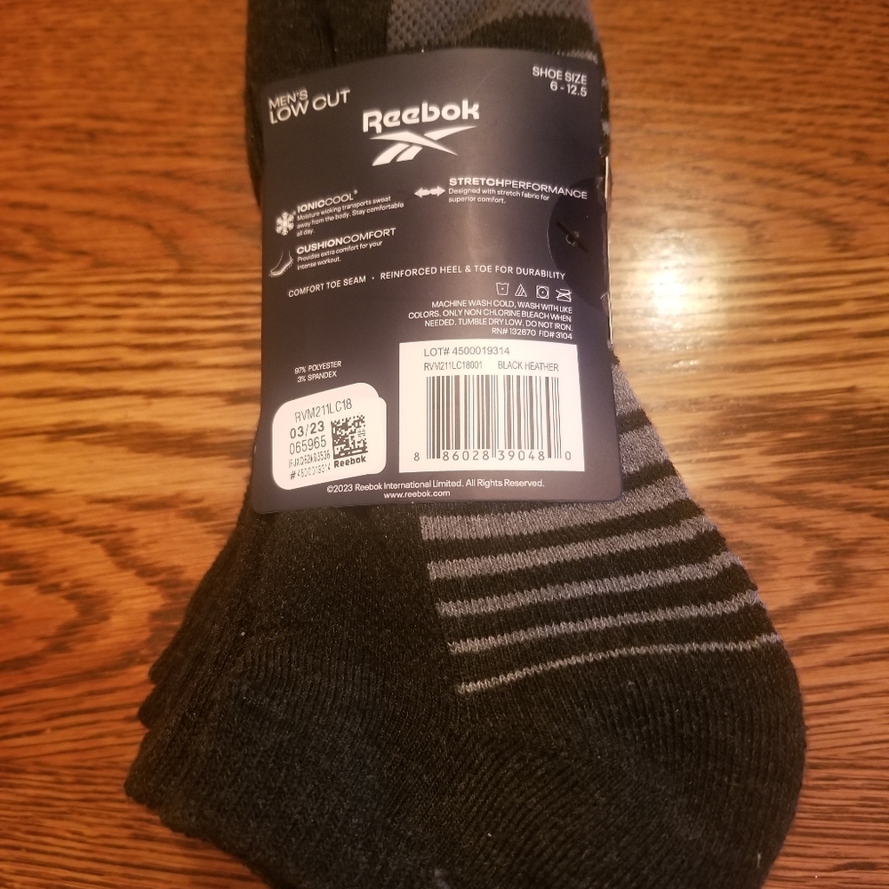 Men's Reebok Low Cut Socks